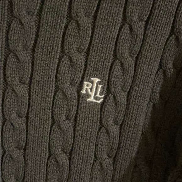 Ralph Lauren Cable Knit Monogram Sweater - Picture 2 of 4